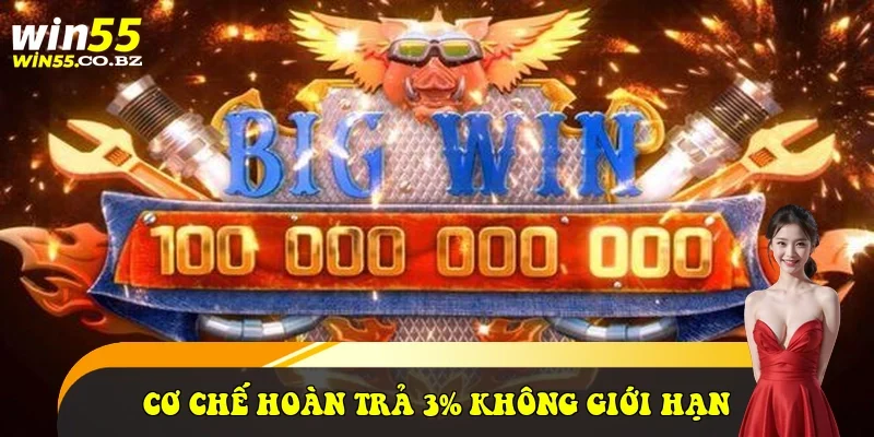 Cơ chế hoàn trả 3% không giới hạn