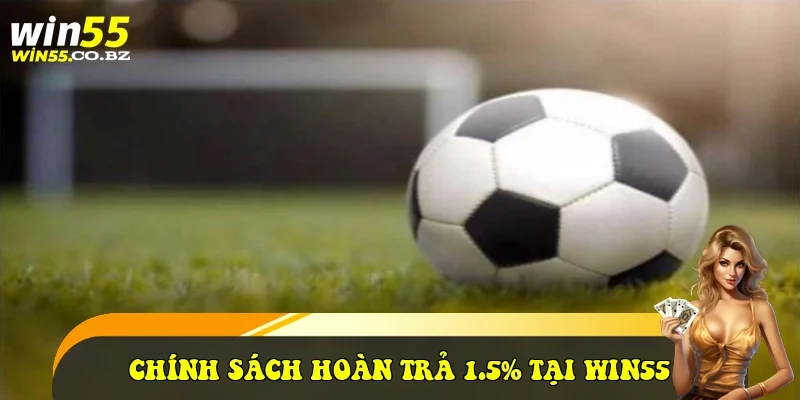 chính sách hoàn trả 1.5% tại Win55